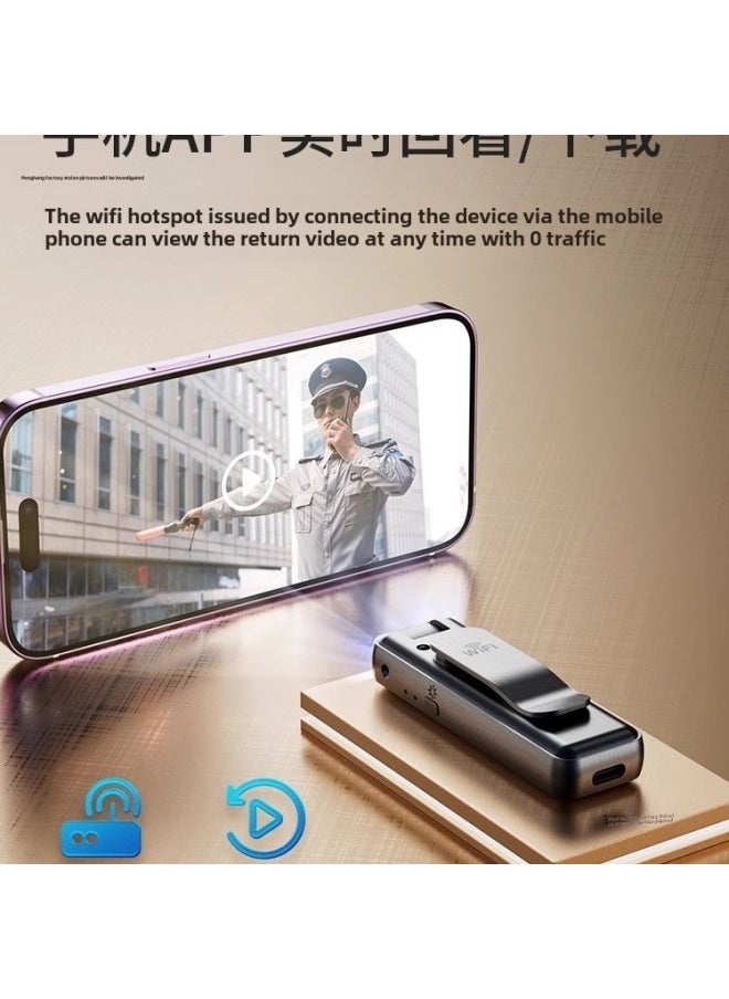 All-in-one Recording Pen Recording Function Tape Recording Pen Law Enforcement Recorder HD Sports Camera-Body Color:Ultra-clear Version  - No Card