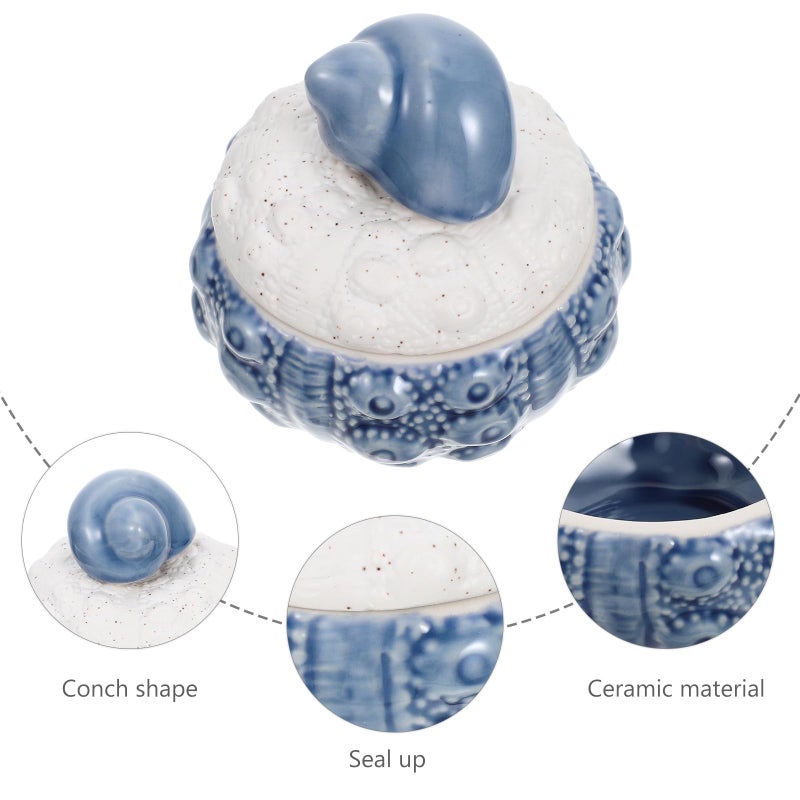 Nordic Ceramic Tea Storage Jar with Lid Airtight Kitchen Container for Loose Tea and Candy - Image 4