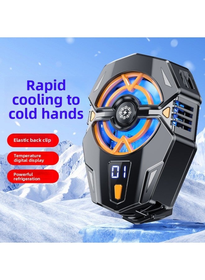 2023 J20 Mobile Phone Radiator Digital Display Semiconductor Back Clip Refrigeration Cooling Artifact Explosions-Color:J20 【digital Black】】 - Image 2