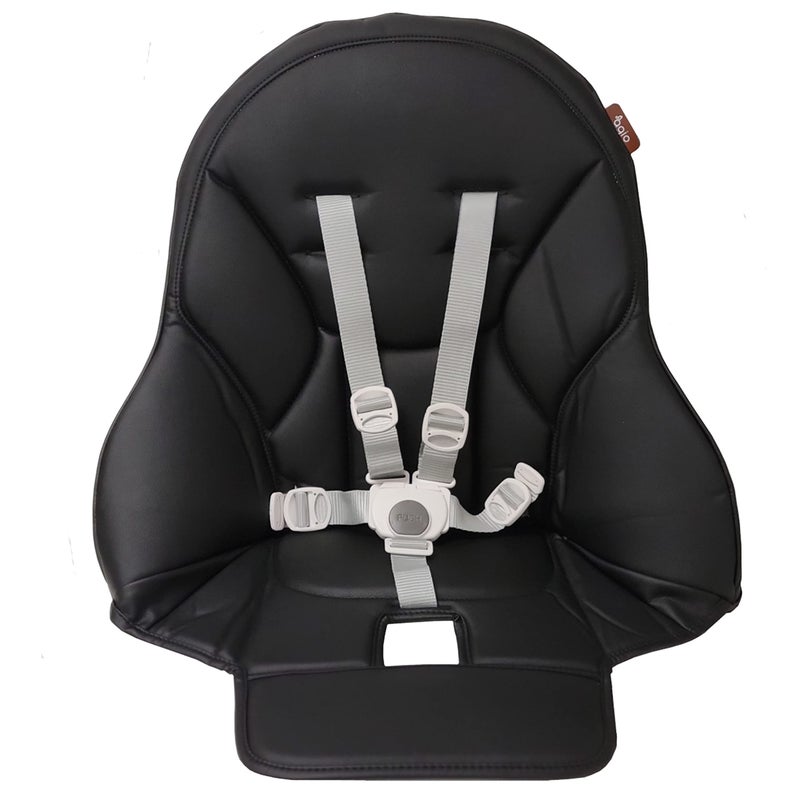 Peg Perego Peg Perego SiestaPrima Pappa Zero 3 high Chair Replacement Upholstery with seat Belt Licorice Black
