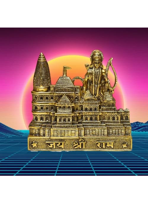 SRDH SRDH Model of The Ram Janmabhoomi Temple with Light Ram Mandir Model Ayodhya  - Image 2