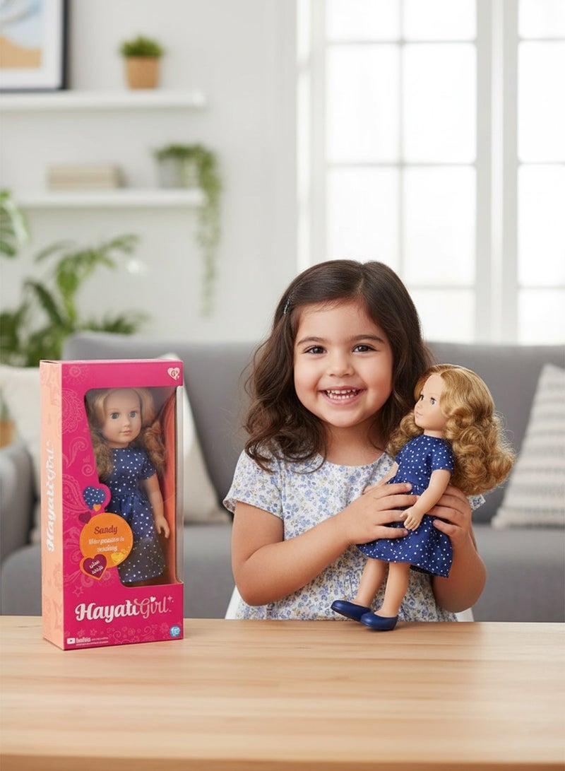 حياتي غيرل دمية فاب فريندز ساندي للبنات – دمية قابلة للتحريك بطول 18 بوصة مع إكسسوارات للعب الإبداعي - Image 2