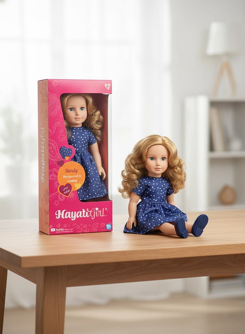 حياتي غيرل دمية فاب فريندز ساندي للبنات – دمية قابلة للتحريك بطول 18 بوصة مع إكسسوارات للعب الإبداعي - Image 4