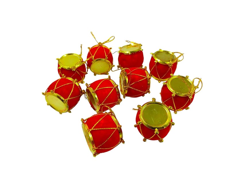 Evisha 12 Balls 12 Drum 6 Red Small Santa Theme Christmas Tree Hanging Ornaments and 3 Ft Artificial Christmas Tree for Christmas Party Decoration - Image 3