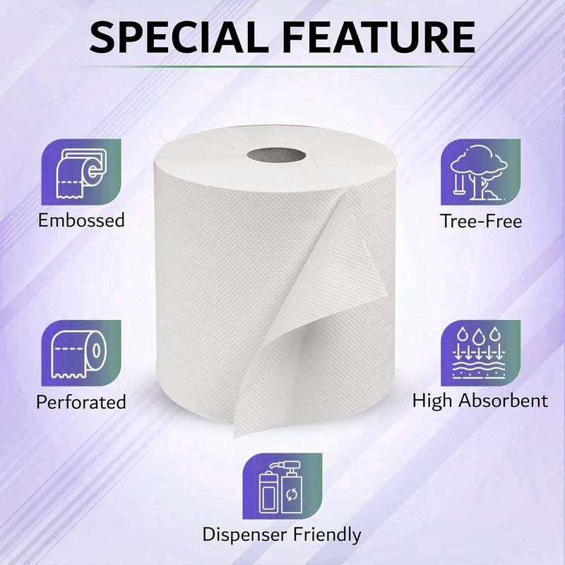 سويش سوبر مناشف المطبخ الورقية Swish Maxi Roll، طبقتان، 500 جرام، عبوة من 6 لفات - Image 5