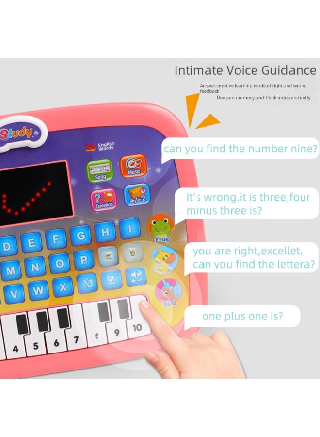 【Strict Selection】 LED Tablet Learning Machine English Early Education Intelligent Story Machine Large Capacity Multifunctional Educational Toys-Color:LED Tablet Learning Machine (light Blue) - Image 5