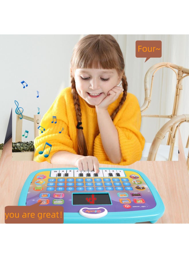 【Strict Selection】 LED Tablet Learning Machine English Early Education Intelligent Story Machine Large Capacity Multifunctional Educational Toys-Color:LED Tablet Learning Machine (light Blue) - Image 3