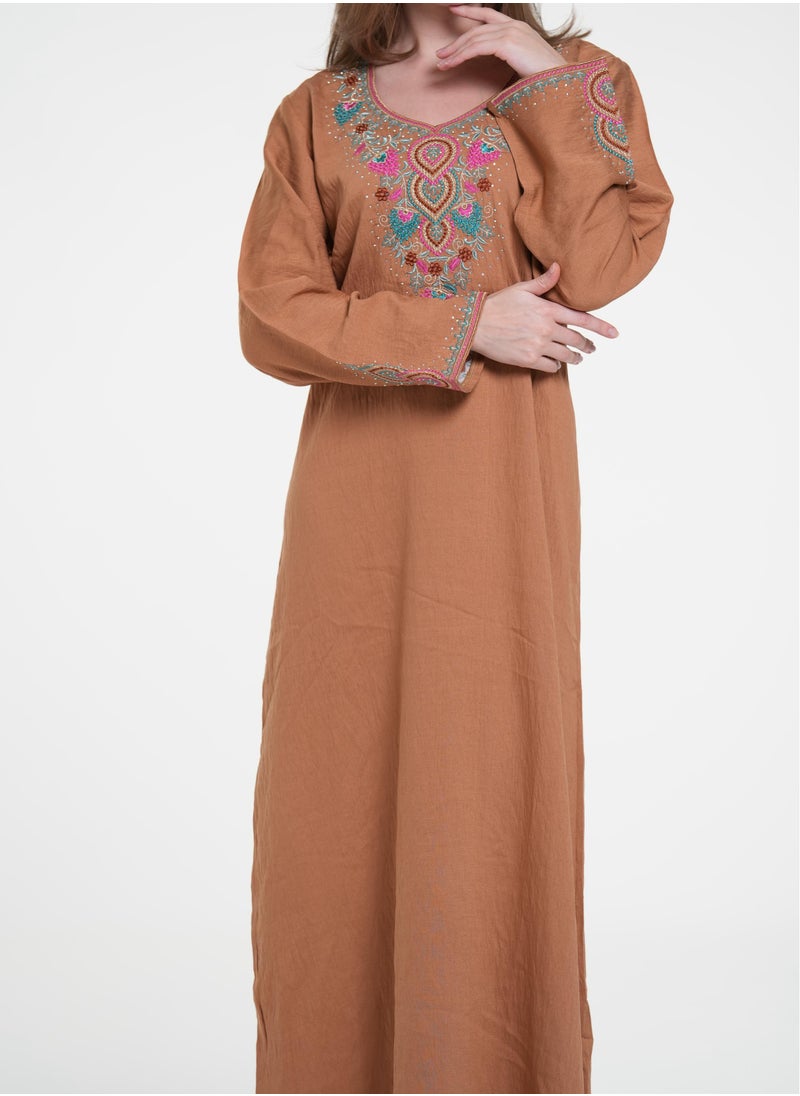 AL BENT AL SHARQIEH women jalabiya , arabian traditional dress  - Image 2