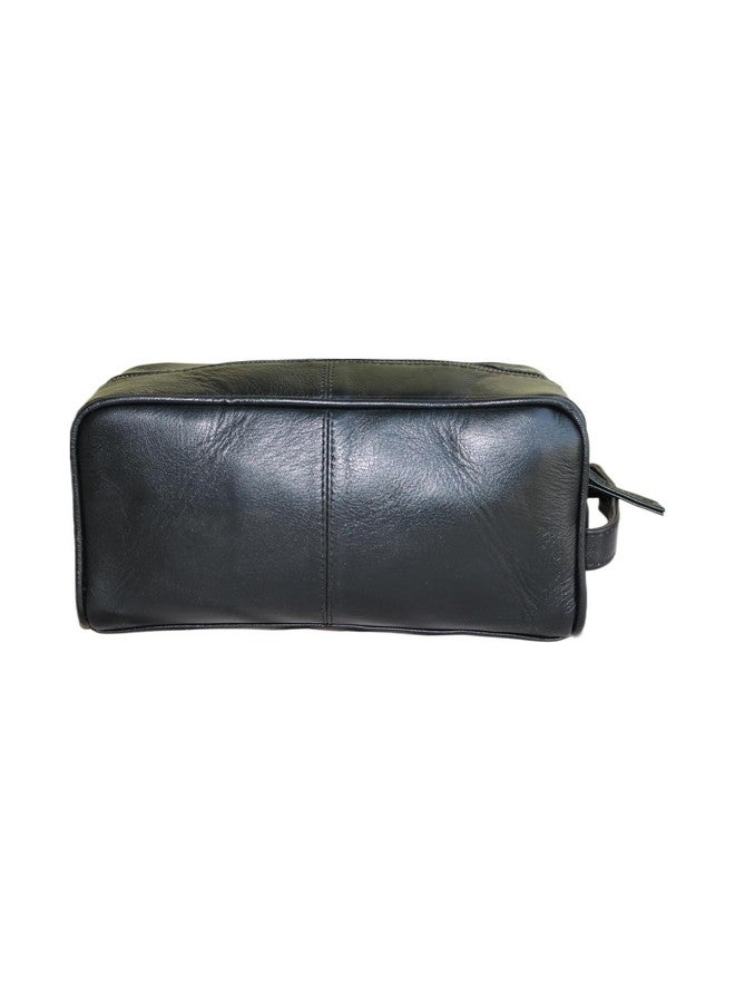 jaald Leather Utility Toiletry Bag Travel Dopp Kit Shaving Kit Make Up Kit Organizer - Image 3