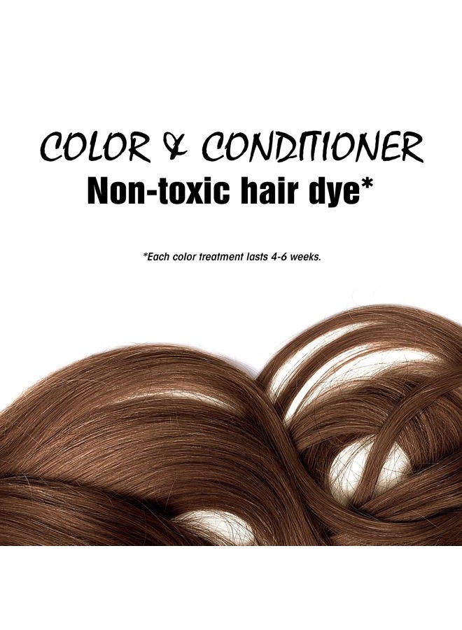 Light Mountain Henna Hair Color & Conditioner - Medium Brown Hair Dye for Men/Women, Organic Henna Leaf Powder and Botanicals, Chemical-Free Semi-Permanent Hair Color, 16 Oz - Image 3