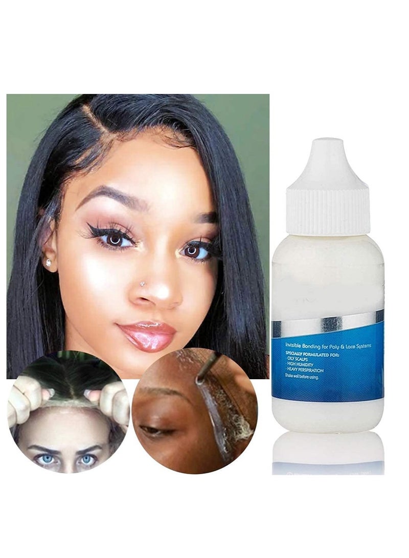 Generic Ghost Bond™ Platinum Lace Wig Glue 1.3 oz – Professional Strength, Invisible, Water- & Heat-Resistant Adhesive by Professional Hair Labs for Poly & Lace Wigs  - Image 3