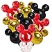 OULUN 9Pack Mouse Party Foil Balloons 27 Black Red Yellow Balloons for Cartoon Mouse Party Baby Shower Kids Birthday Theme Party Decoration Supplies - Image 3