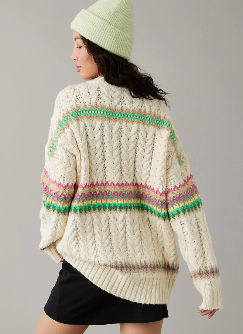 American Eagle Crew Neck Knitted Sweater