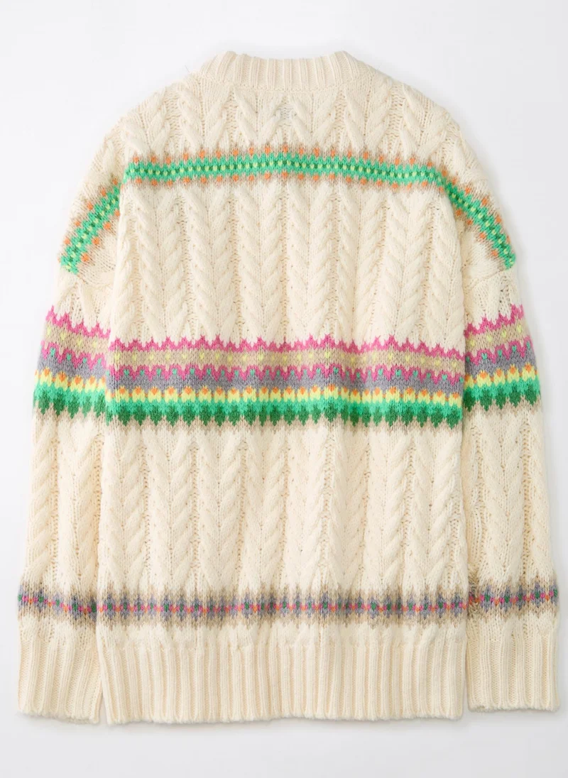 American Eagle Crew Neck Knitted Sweater