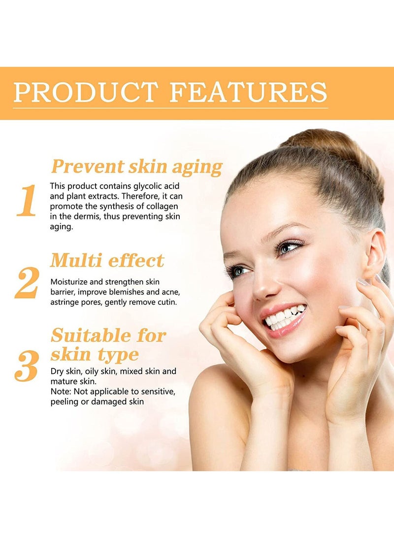 LUNOON Glycolic Fruit Acid Skin Lotion To Remove Closed Acne And Moisturize Skin 7% Glycolic Acid Glycolic Acid Rejuvenating Lotion 240ml - Image 5