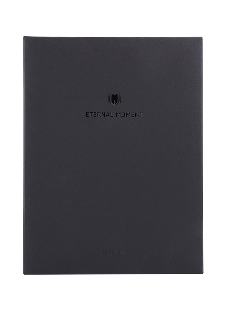 Deli EN139L Leather Cover Notebook A5 – 120 Sheets, 80 gsm – ideal for professional planning, meeting notes, and personal journaling - Image 2