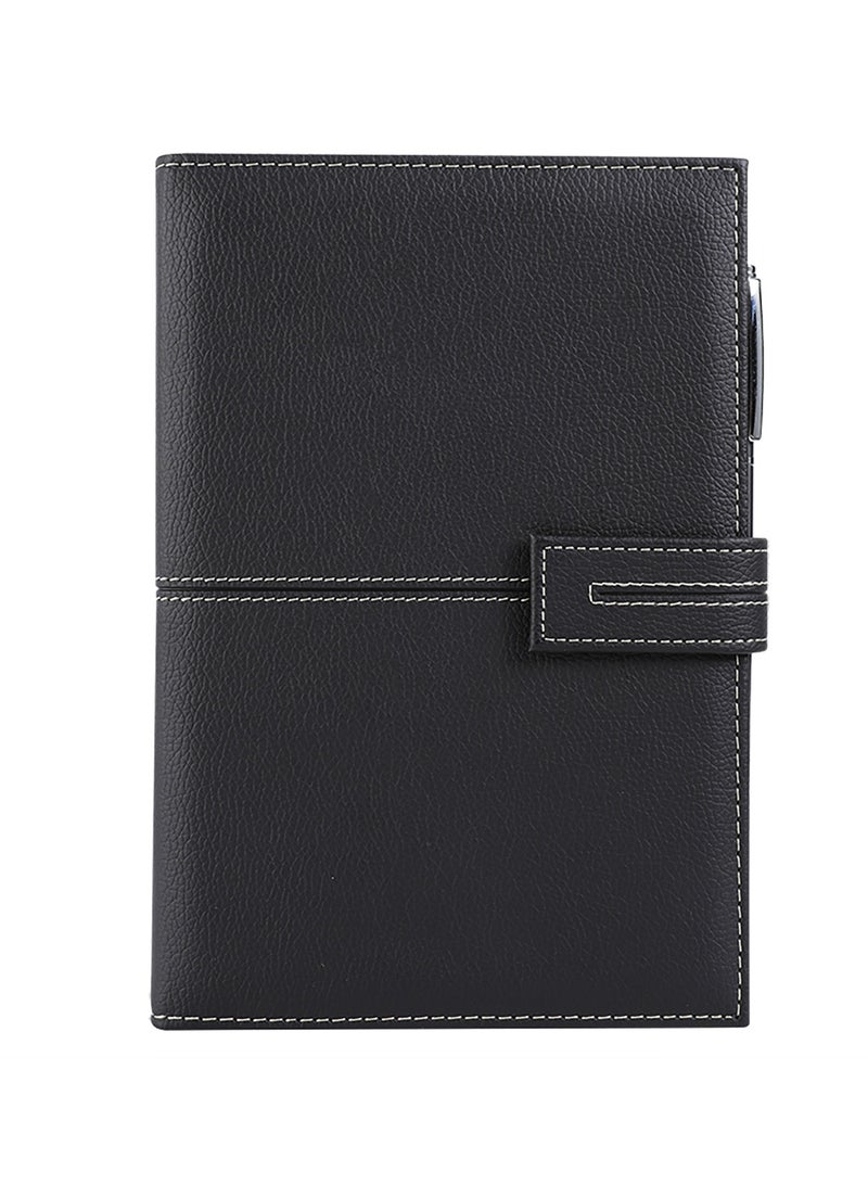 Deli EN139L Leather Cover Notebook A5 – 120 Sheets, 80 gsm – ideal for professional planning, meeting notes, and personal journaling - Image 3