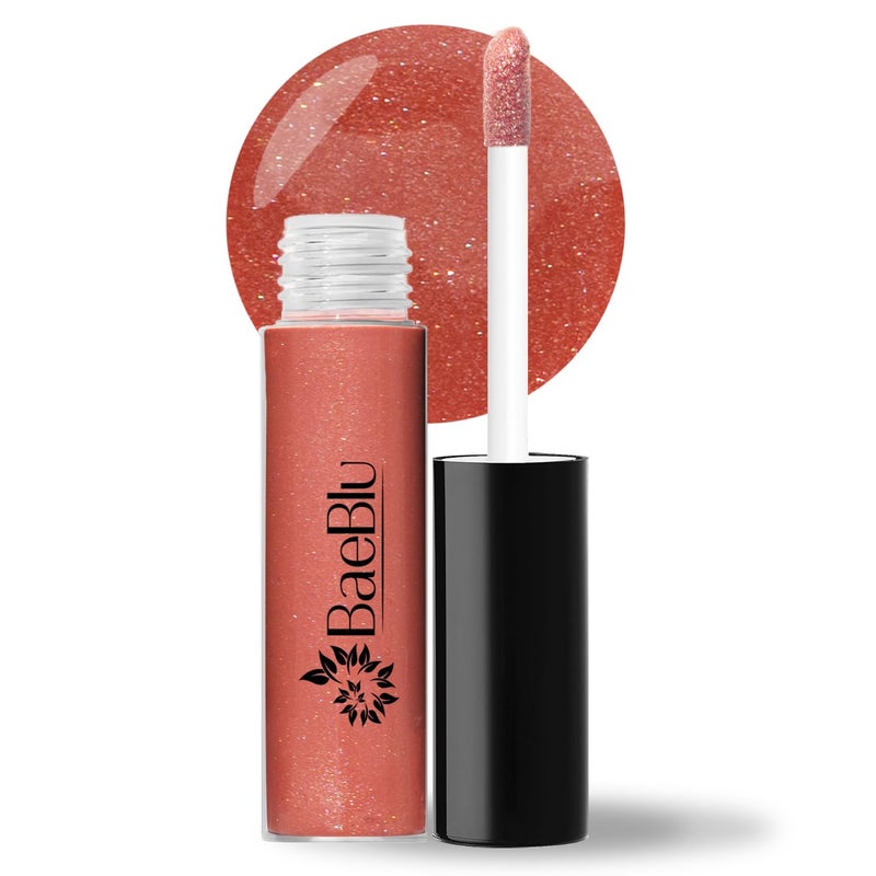 BaeBlu BaeBlu Organic Vegan Lip Gloss 100 Natural NonToxic Moisturizing Ingredients Plumeria