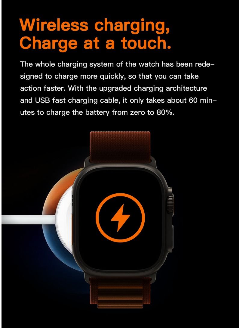 AROAQ T900 Ultra Max 2.1 Inch Smart Watch and Headphones 2 in 1 Wireless Smart Watch with Headphones - Image 4