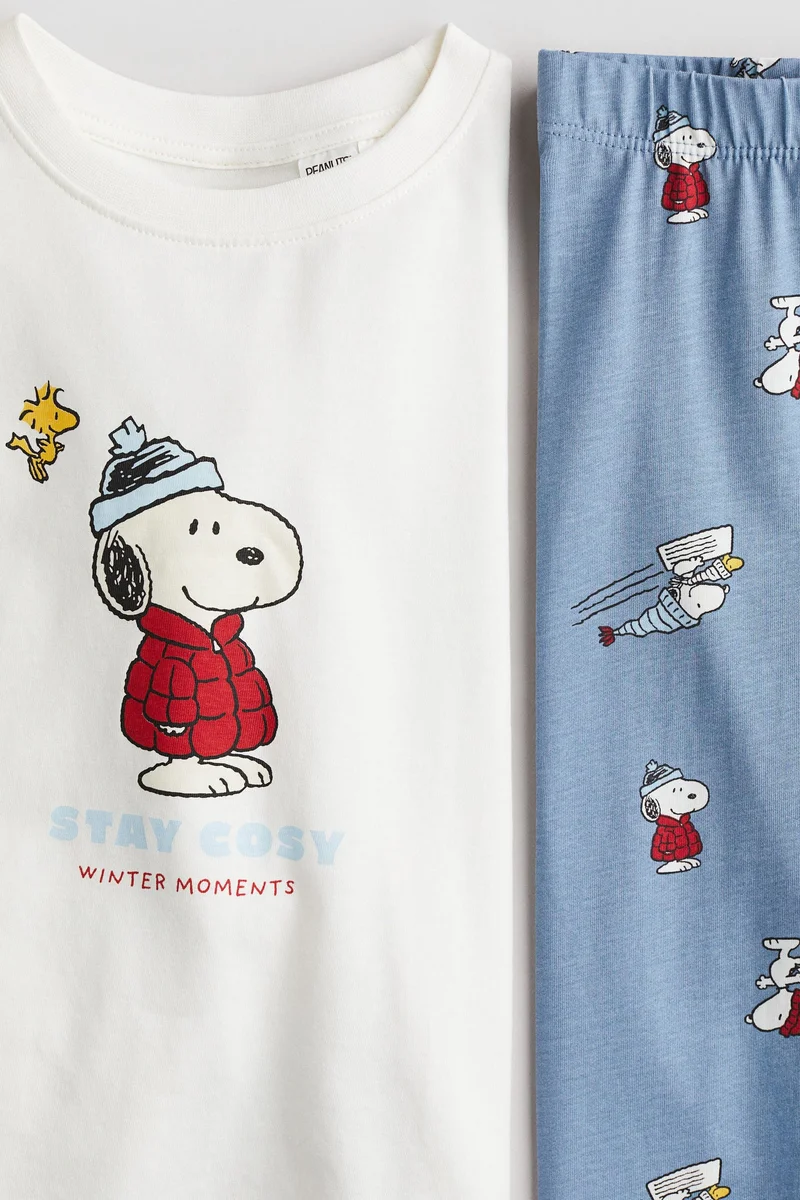 H&M Printed cotton jersey pyjamas