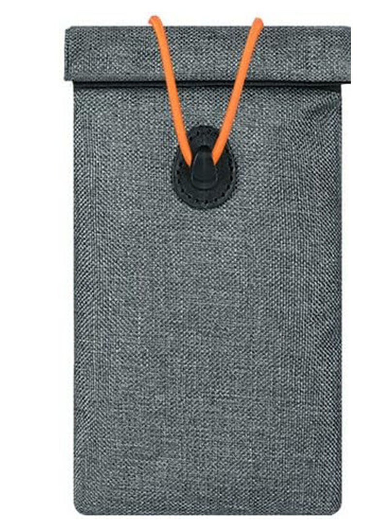 SYOSI - Faraday Bags, for Car Keys and Cell Phone, RFID Signal Blocking Key Pouch Wallet Case, Anti-Tracking Anti Theft Car Protection, Cell Phone Signal Jammer WiFi/GSM/LTE/NFC/RFID, GPS Blocker, Gray - Image 1