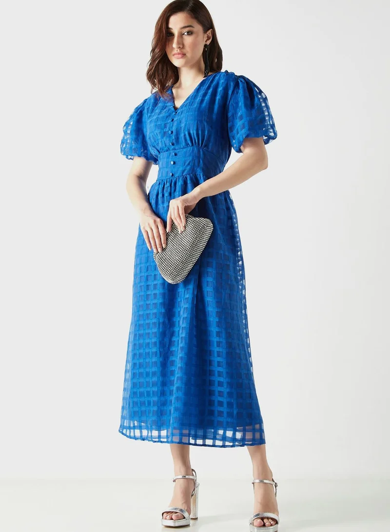 2Xtremz Blue Checkered Dress