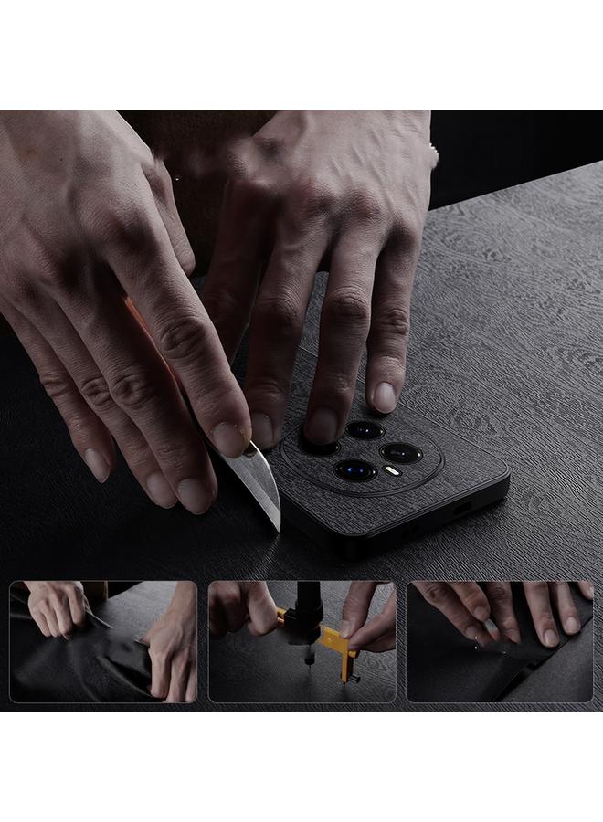 S-TOP Case For Honor Magic7 Pro Tree Bark Leather Shockproof Phone Case - Image 4