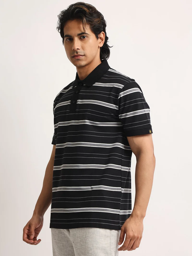Maniac  Maniac Mens aop printed and embroidery round neck half sleeve hunter green cotton tshirt for Men | Best Price UAE