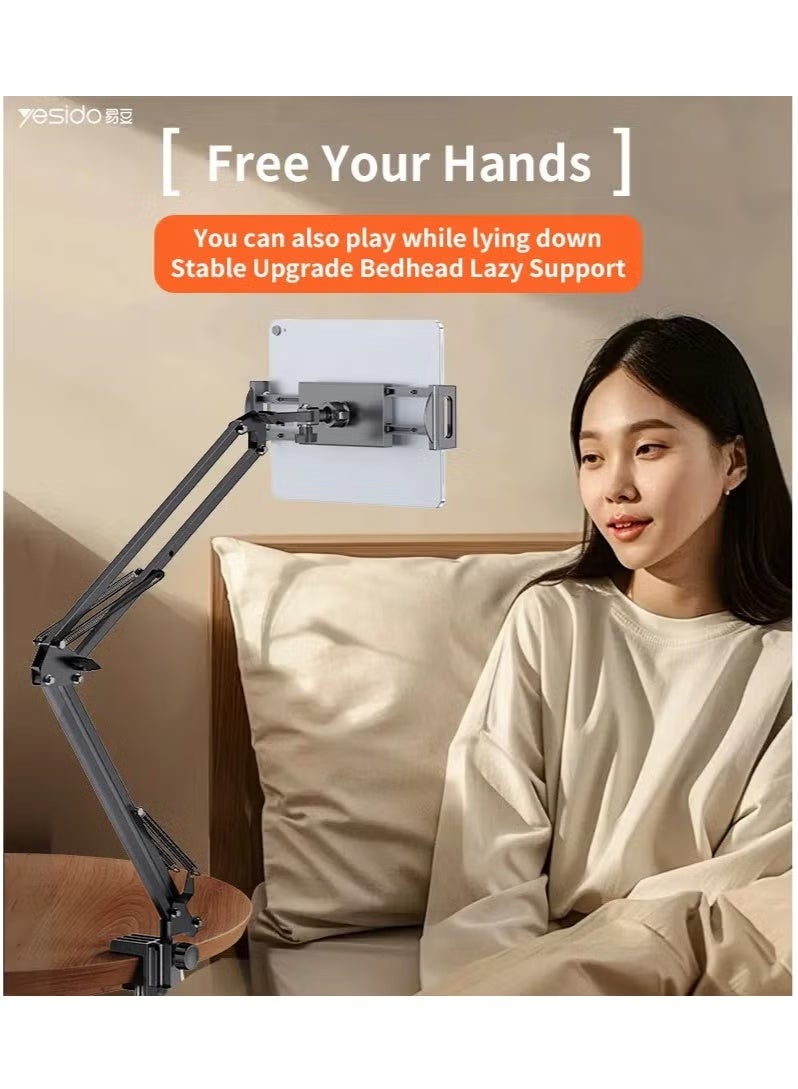 يسيدو C296 360 Free Adjustment Multi-directional Folding Shaft Phone Holder Desktop Lazy Man Stand - Image 4