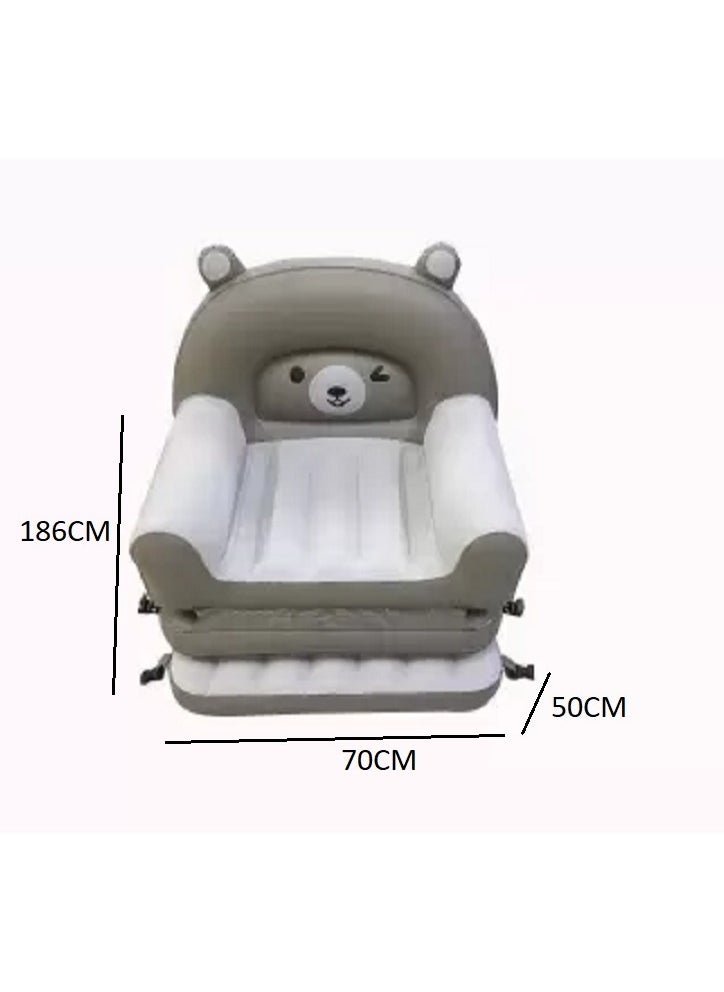 Kids Foldable Inflatable Sofa, 186*70*50cm