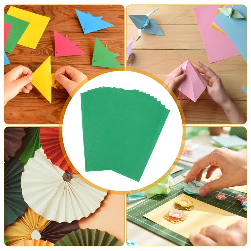 Green Cardstock Paper A4 Matte 10 Sheets For Scrapbooking And Card Making - Image 4
