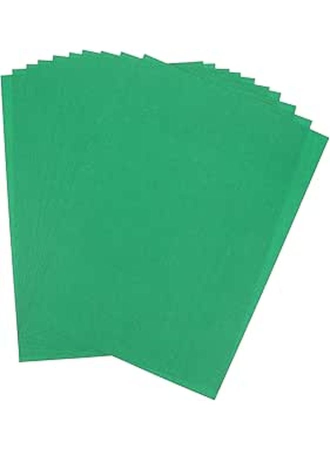 Green Cardstock Paper A4 Matte 10 Sheets For Scrapbooking And Card Making - Image 1