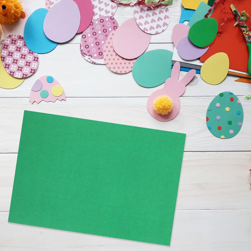 Green Cardstock Paper A4 Matte 10 Sheets For Scrapbooking And Card Making - Image 5