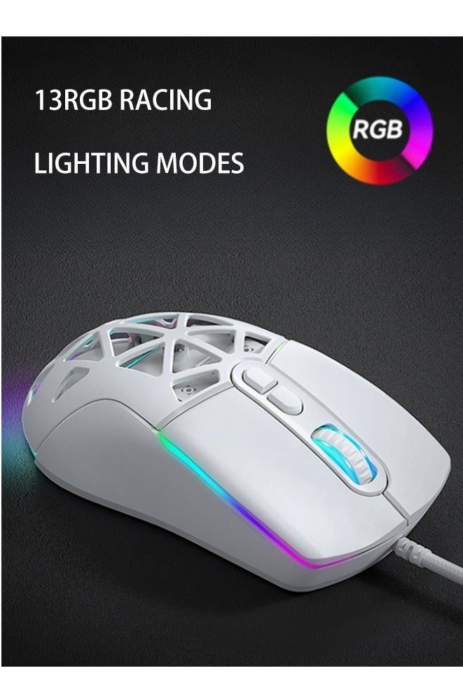 High Performance Wired Gaming Mouse, Sensor, 25,600 DPI, RGB, Adjustable Weights, Programmable Buttons, On-Board Memory, PC And Mac  - Image 1