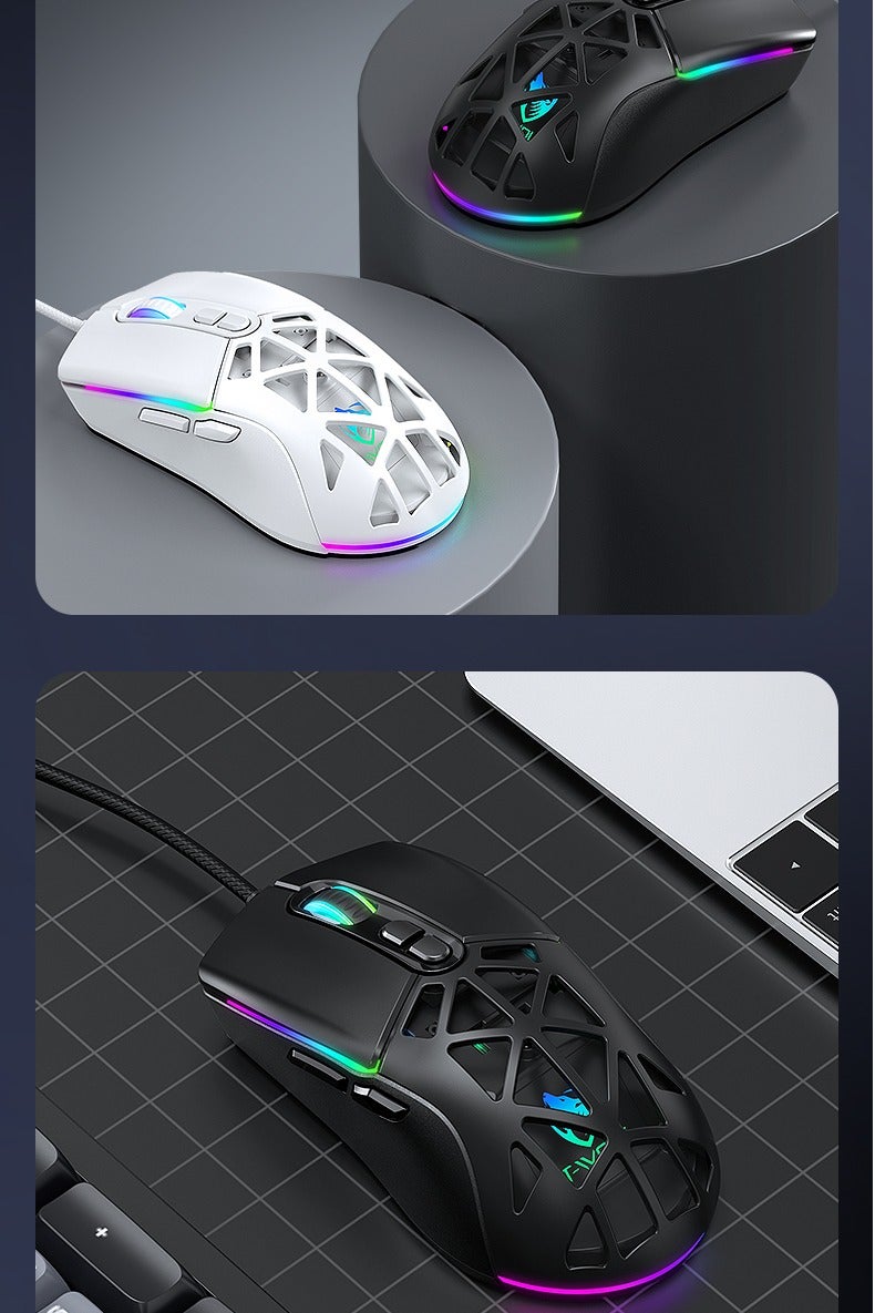 High Performance Wired Gaming Mouse, Sensor, 25,600 DPI, RGB, Adjustable Weights, Programmable Buttons, On-Board Memory, PC And Mac  - Image 4