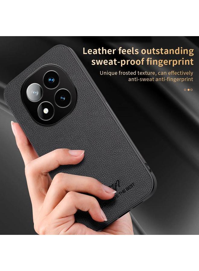 S-TOP Case For Redmi Note 14 Pro 5G HUIYI Leather Magnetic Phone Case - Image 3