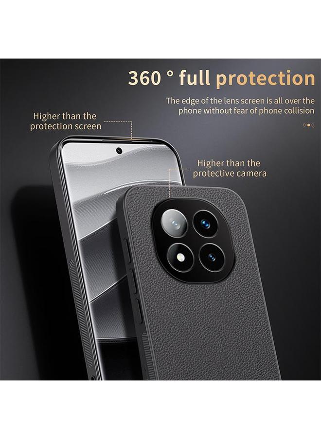 S-TOP Case For Redmi Note 14 Pro 5G HUIYI Leather Magnetic Phone Case - Image 4