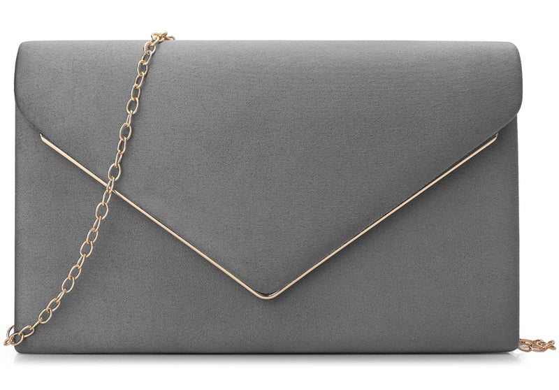 BBjinronjy Clutch Purse for Women Evening Bags Handbags for Wedding Party Cocktail Prom Faux Suede Crossbody Shoulder Bag - Image 1
