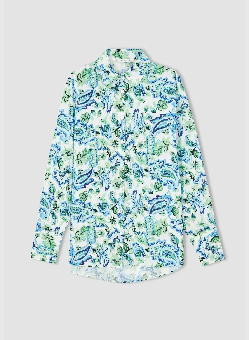 DeFacto Woman Regular Fit Long Sleeve Shirt