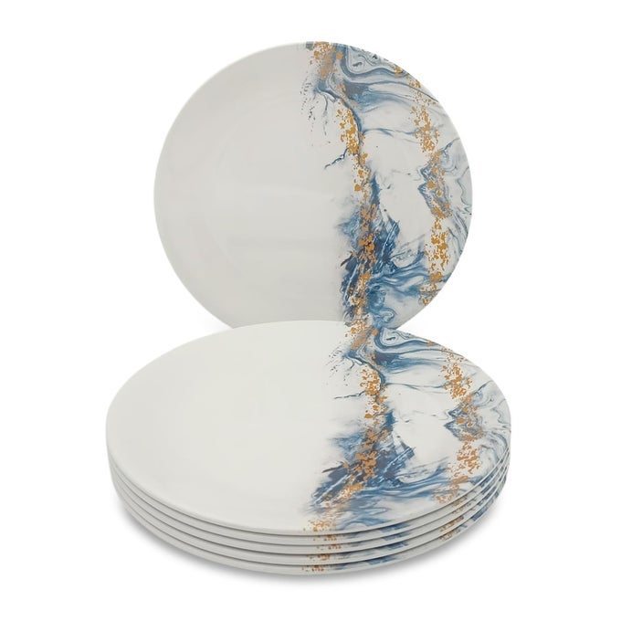 | PURE MELAMINE | DINNER PLATE SET  EVOQUE 10.75 (6 NOS.) | STAIN FREE, GLAZED FINISH