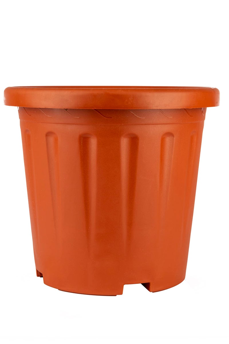 Tim Tim Agro 8 Inch Nursery Pots, 15 Packs Variety Plastic Pots with Drainage Hole, Plant Containers for Seedlings, Succulents, Transplanting (Red - Round) - Image 5
