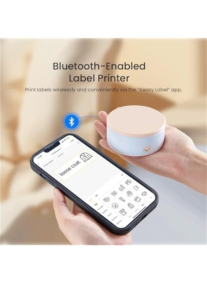 ANKOVO HP3 Label Machine Maker with Tape, Portable Thermal Mini Label Printer, Bluetooth Wireless Connection for Storage, Home, Office - Image 3