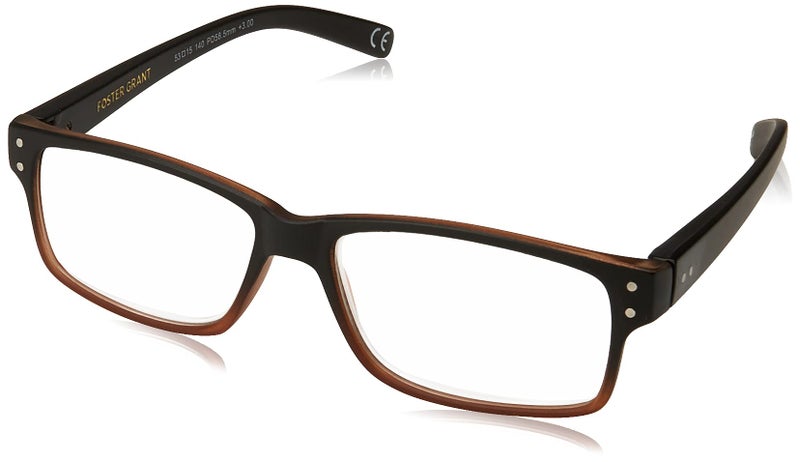 Foster Grant Thomson Reading Glasses, Brown/Transparent, 59 mm - Image 1