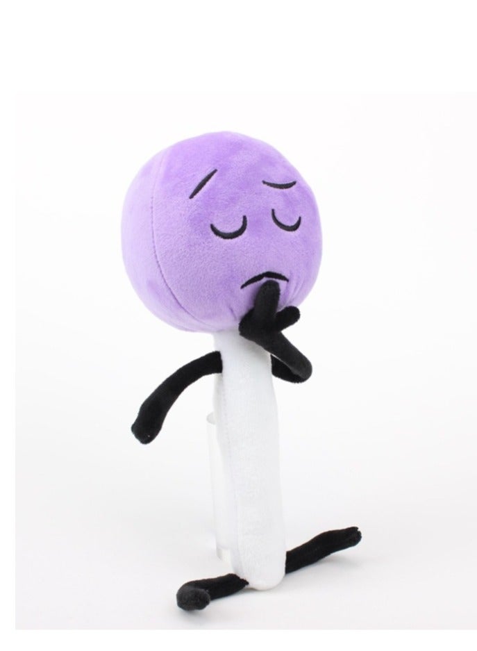 XiuWoo دمى محشوة من القطيفة على شكل معركة جزيرة الأحلام للأطفال، وسادة قطيفة لطيفة وناعمة على شكل دمعة نارية على شكل فقاعة للأطفال، مقاس 28 سم - Image 2