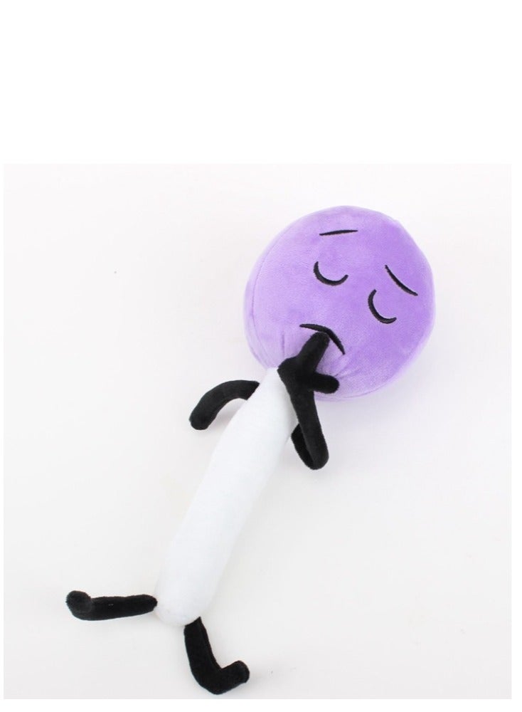 XiuWoo دمى محشوة من القطيفة على شكل معركة جزيرة الأحلام للأطفال، وسادة قطيفة لطيفة وناعمة على شكل دمعة نارية على شكل فقاعة للأطفال، مقاس 28 سم - Image 3