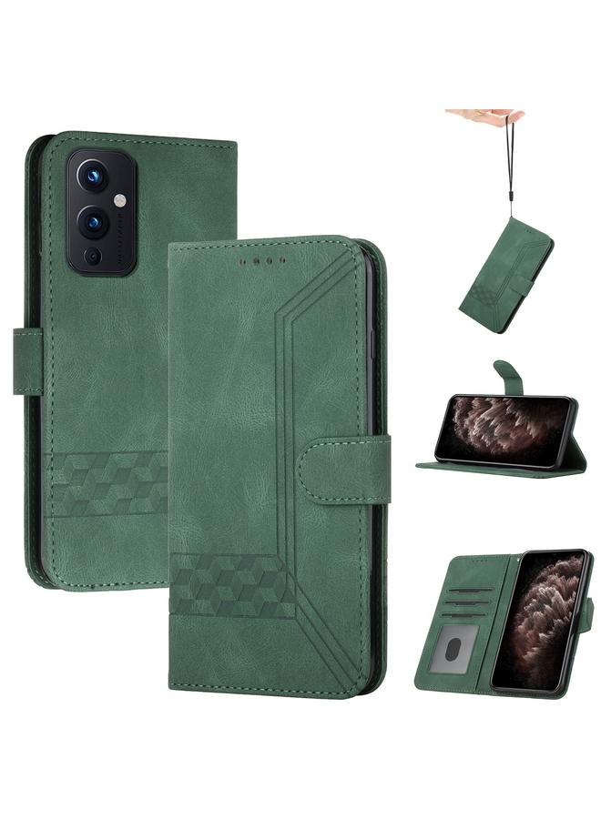 اس-توب جراب هاتف جلدي قابل للطي بملمس مكعب لهاتف OnePlus 9 - Image 1