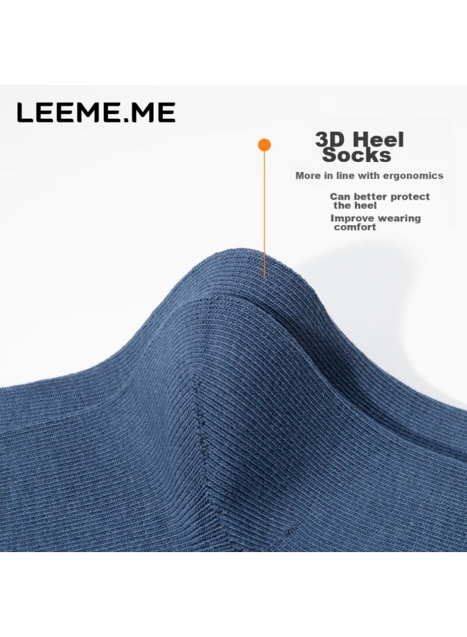Leeme.me Men's Odor-resistant Antibacterial Socks Autumn New Arrival Men's Boat Socks Men's Flat Short Socks 4 Pairs Pack - Image 2