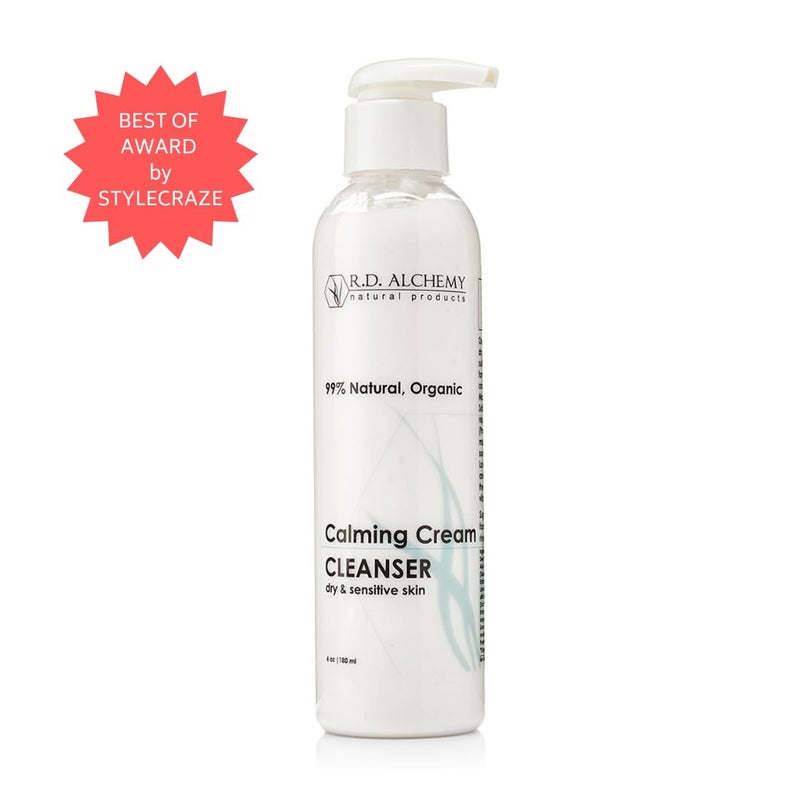 RD Alchemy - 100% Natural & Organic Calming Cream Cleanser. Sulfate Free Face Wash for Dry, Sensitive Skin - Soothing while Cleansing & Moisturizing. - Image 4