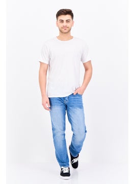 Men Regular Fit Belted Washed Denim Jean, Blue - pzsku/ZFABA9F5BDCDB761BE91CZ/45/_/1738074274/4264fa93-eb86-41fc-9550-c484ea259a11