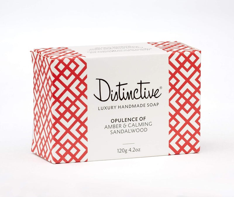 Distinctive Luxury Handmade Soap Natural Soap Bar fragranced with Opulence of Amber and Calming Sandalwood Palm Oil Free No Preservatives Plastic Free Never tested on Animals 1 - Image 2